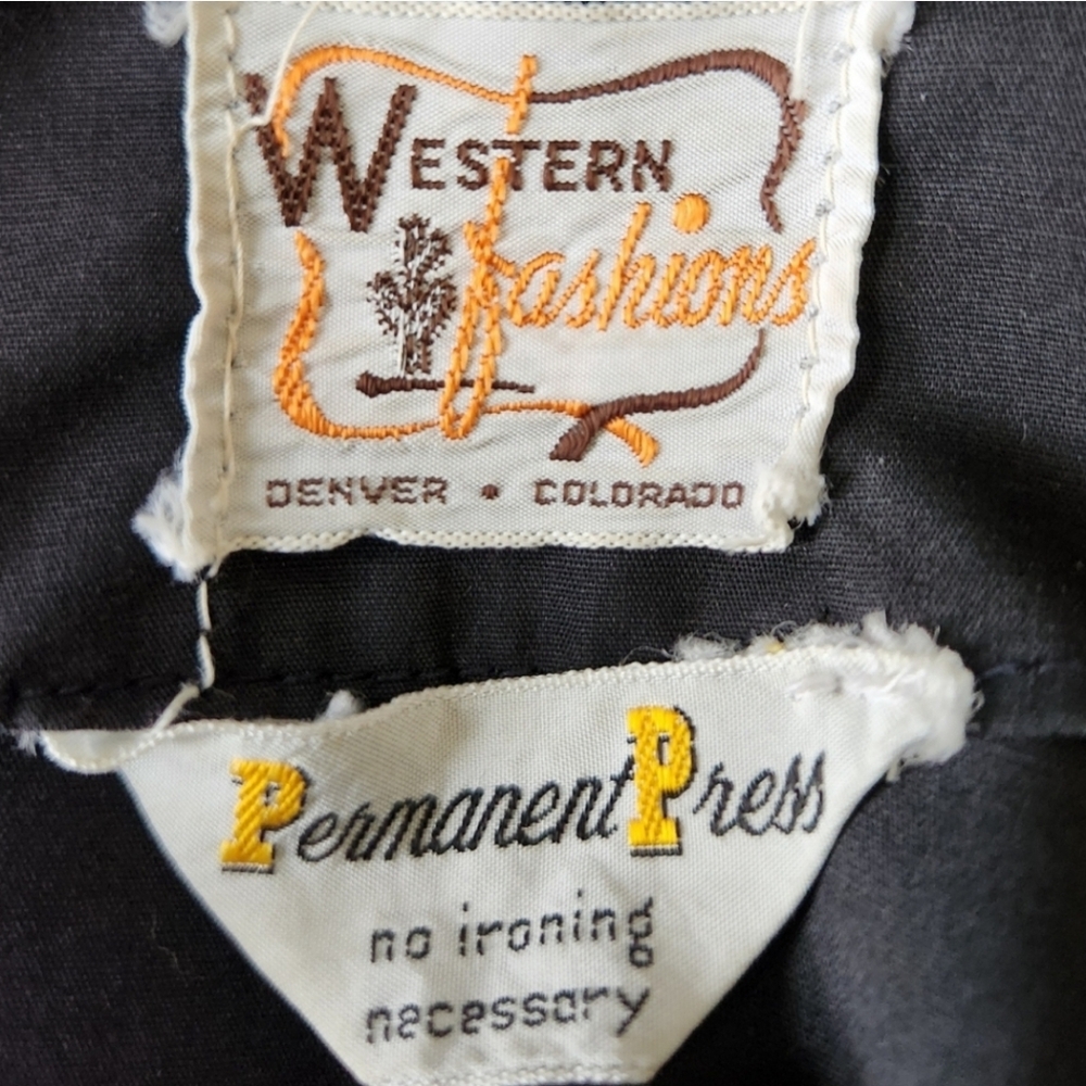 VINTAGE WESTERN FASHIONS 1950s-1960s fit & flare country dress - Picture 11 of 12